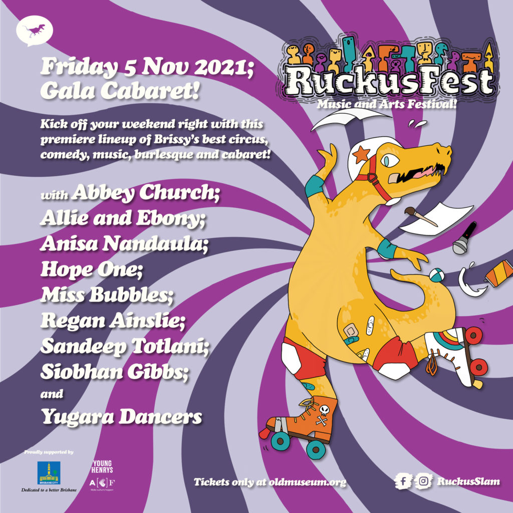 RuckusFest starts with a gala cabaret on Friday 5th November, including comedy, circus, burlesque and music!